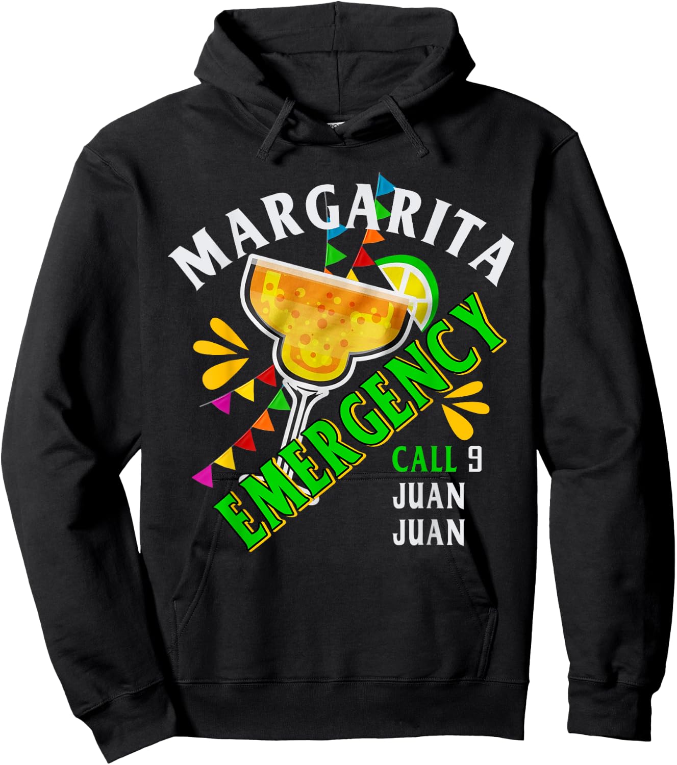 Margarita Emergency Call 9 Juan Juan Hoodie - Hoodie | Black