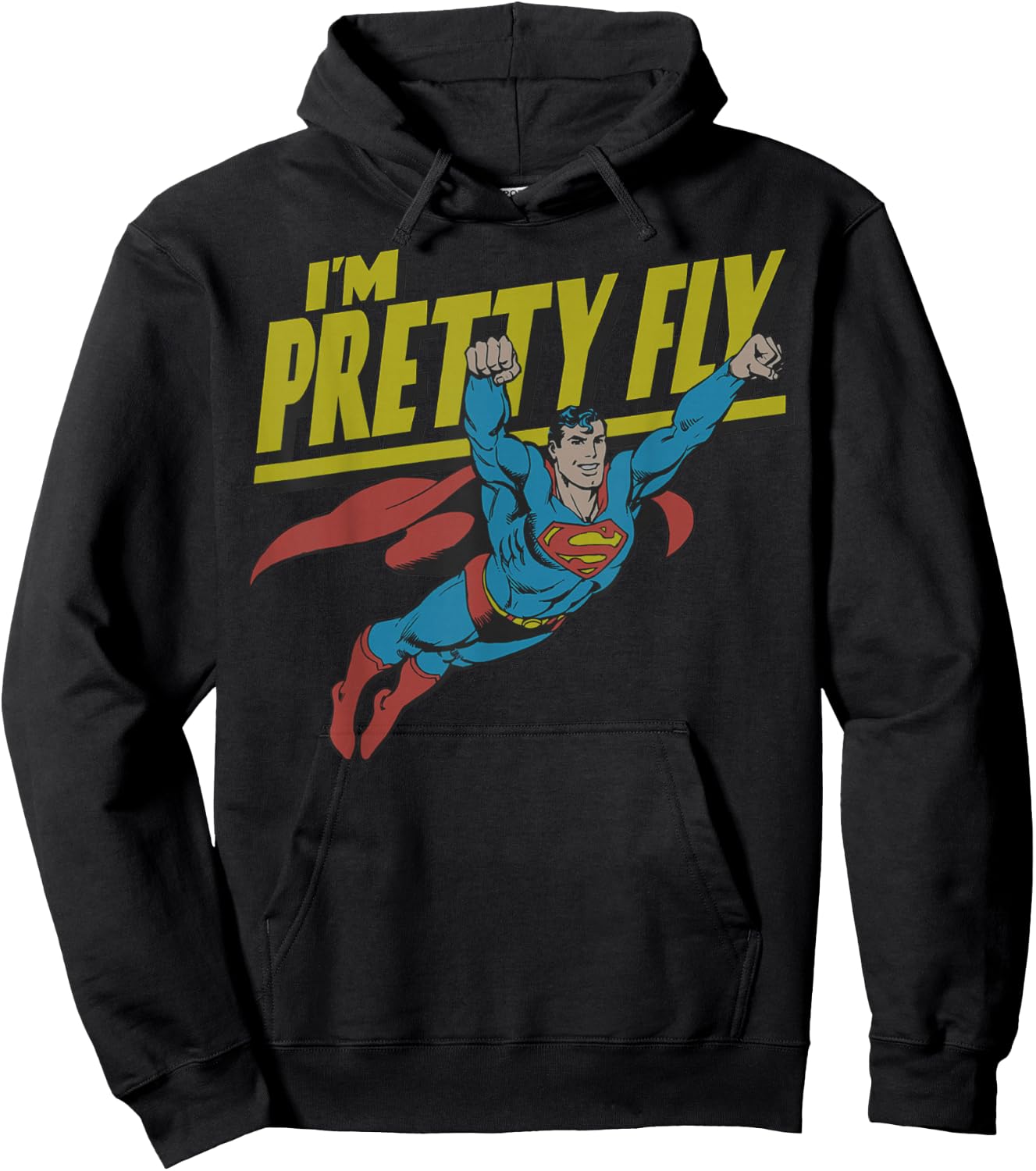 DC Comics Superman Pretty Fly Retro Small Hoodie - Hoodie | Black