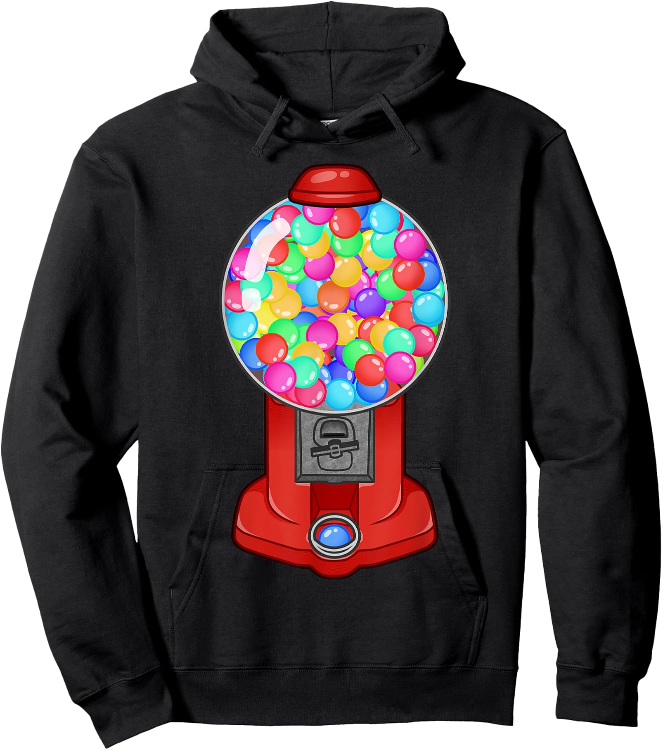 Funny Gumball Machine Halloween Gum Dispenser Easy Costume Hoodie - Hoodie | Black