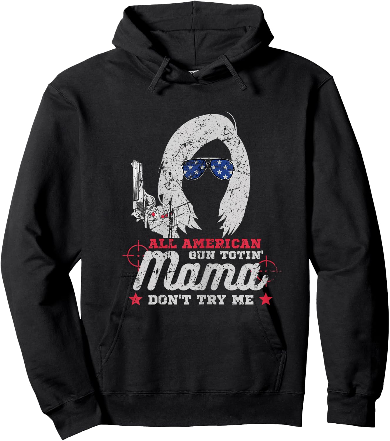 All American Gun Totin' Mama Hoodie - Hoodie | Black