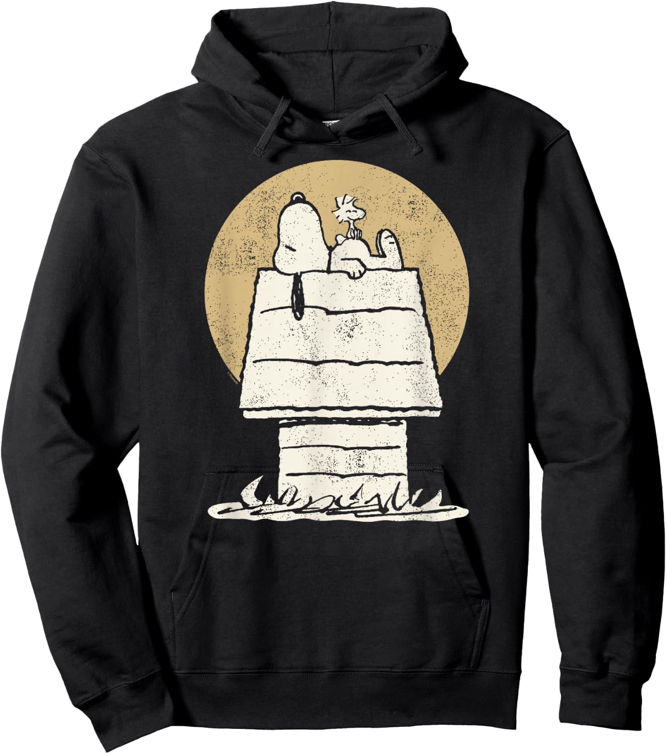 Peanuts - Snoopy Woodstock Doghouse Hoodie - Hoodie | Black