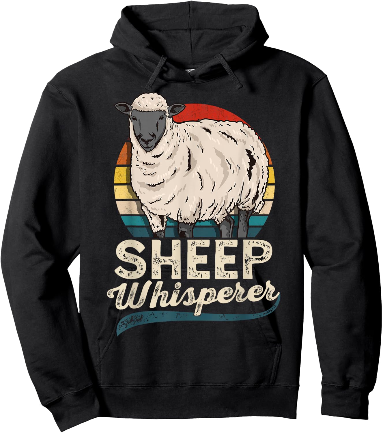 Sheep Whisperer Sheep Farmer Rancher Ranch Hoodie - Hoodie | Black