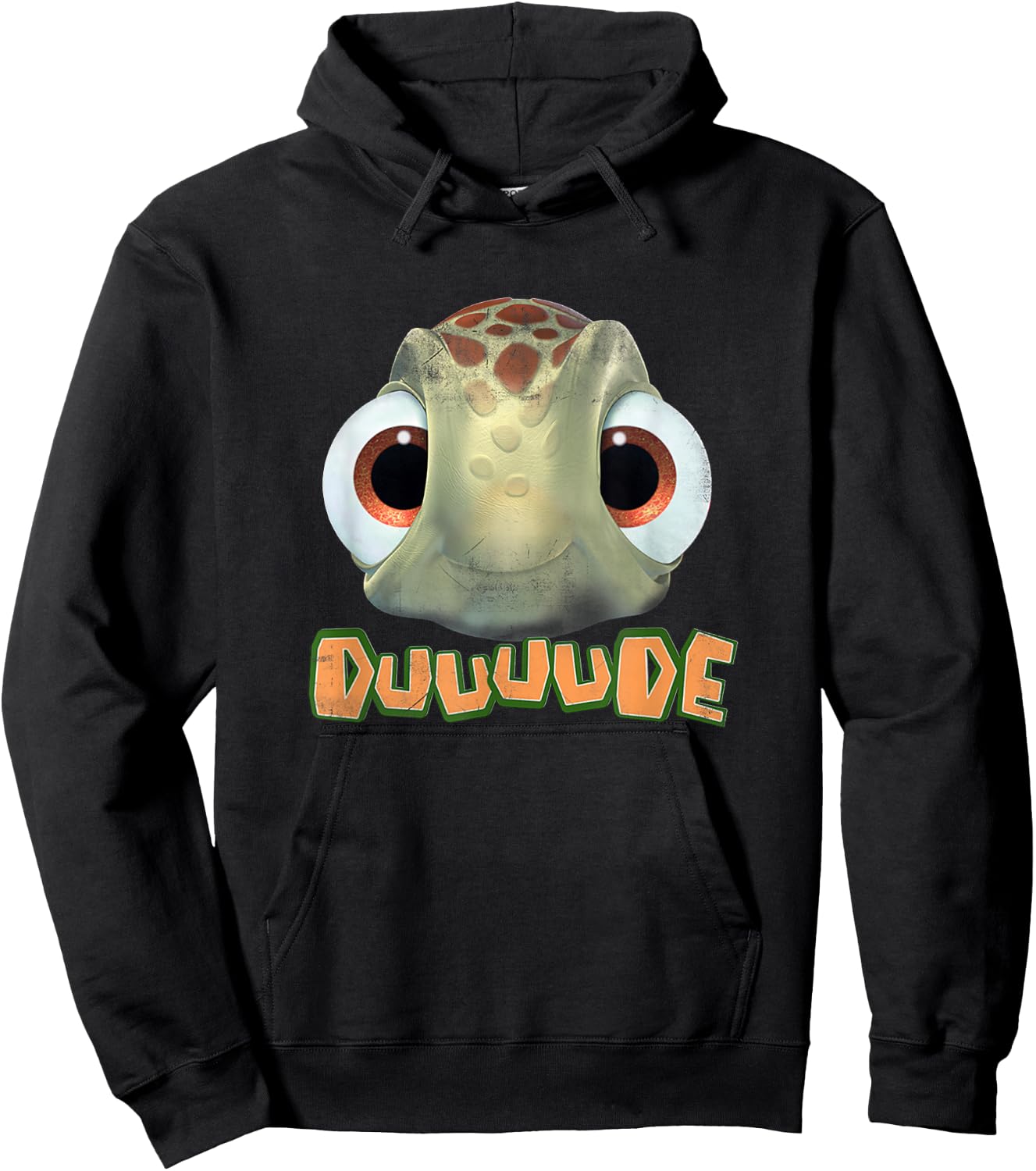 Disney Pixar Finding Nemo Duuuude Squirt Big Head Portrait Hoodie - Hoodie | Black