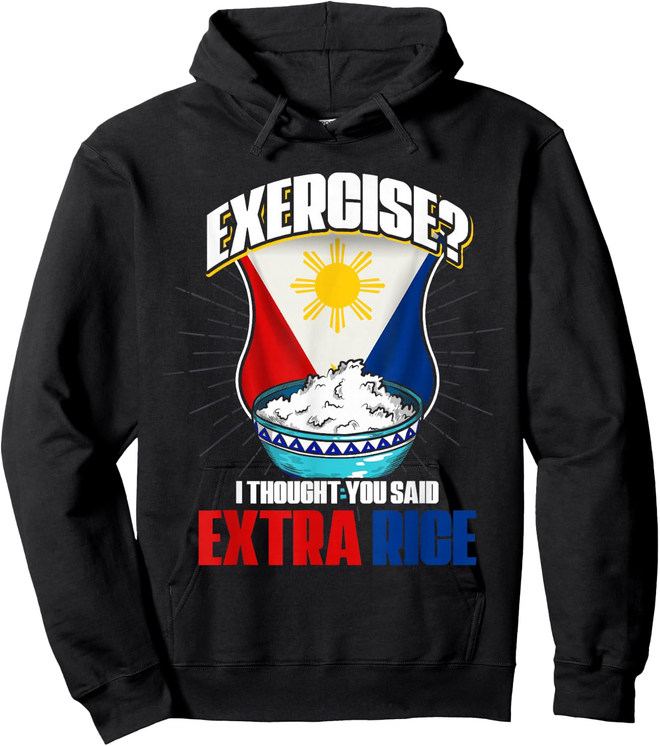 Funny Filipino Joke Filipina Philippines Hoodie - Hoodie | Black
