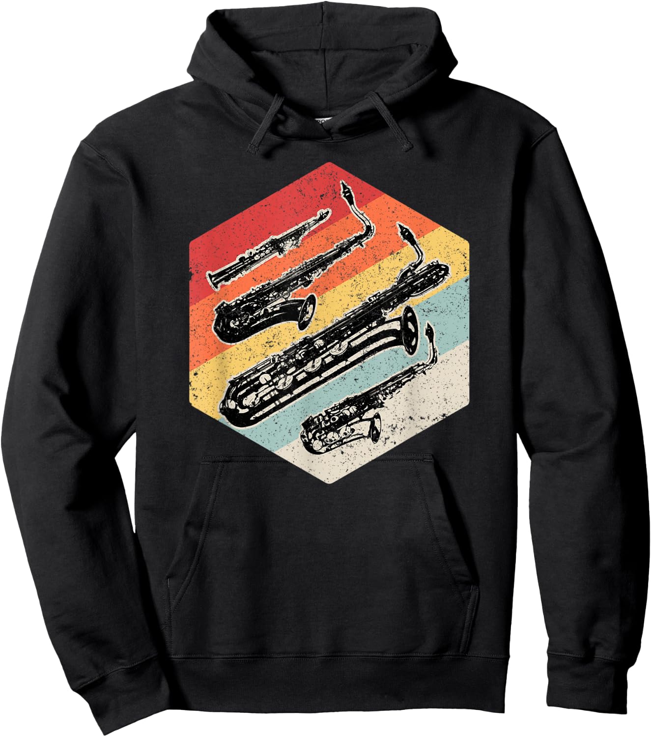 Alto Tenor Soprano Bari Baritone Sax Saxophone Player Gift Hoodie - Hoodie | Black