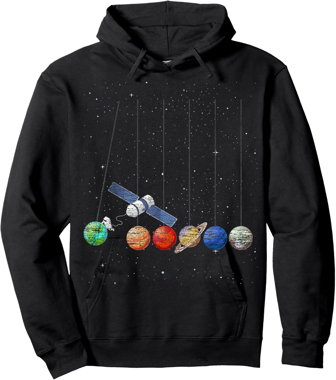 Planets Astronaut Hoodie - Hoodie | Black