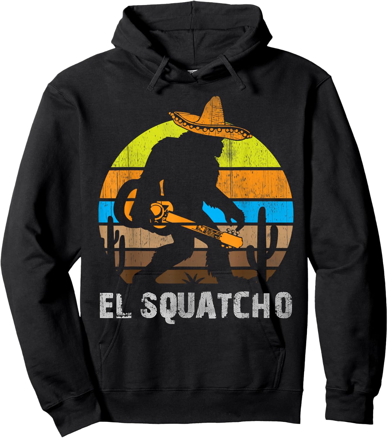 El Squatcho Shirt Bigfoot T Shirt Sasquatch Hoodie - Hoodie | Black