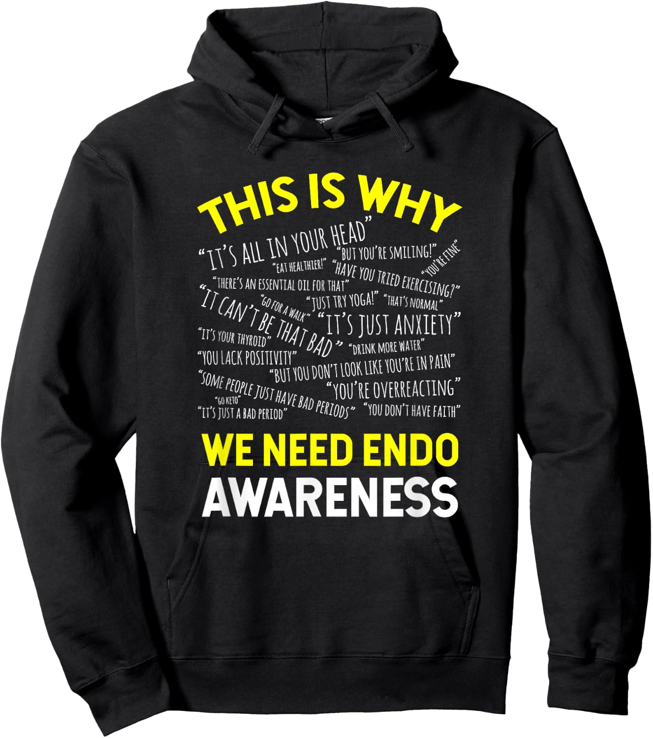 This Is Why We Need Endometriosis Awareness Hoodie - Hoodie | Black