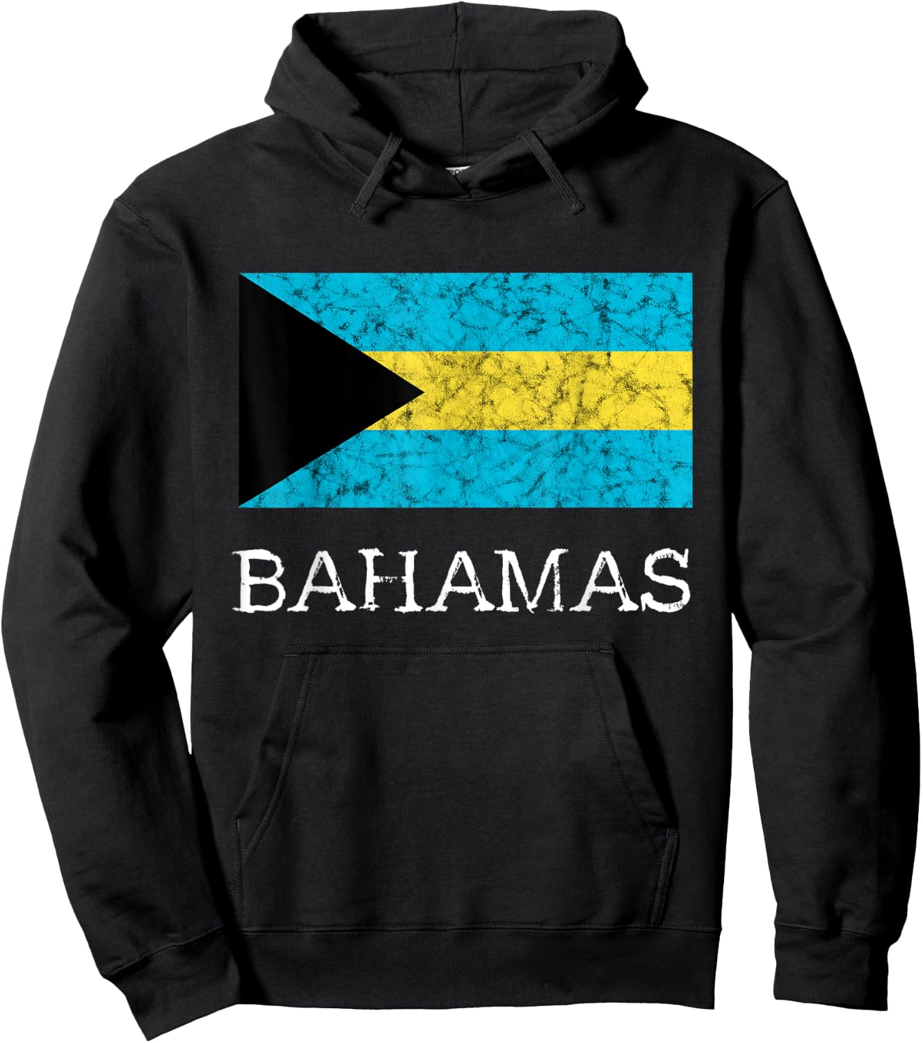 Bahamas Flag Bahamian Island Tourist Souvenir Bahamian Flag Hoodie - Hoodie | Black