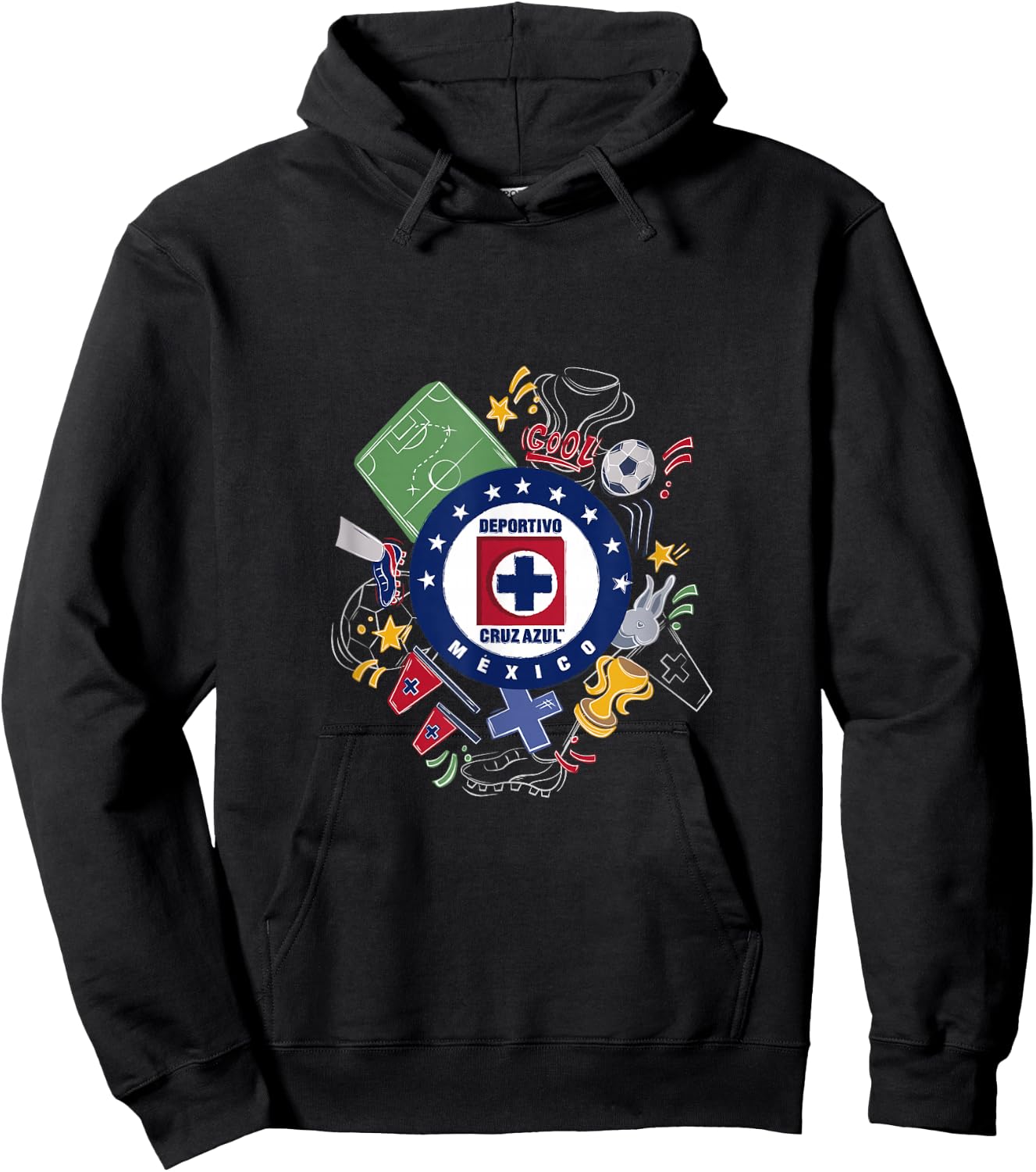 Cruz Azul - Score Big with Our Exclusive Collection Hoodie - Hoodie | Black