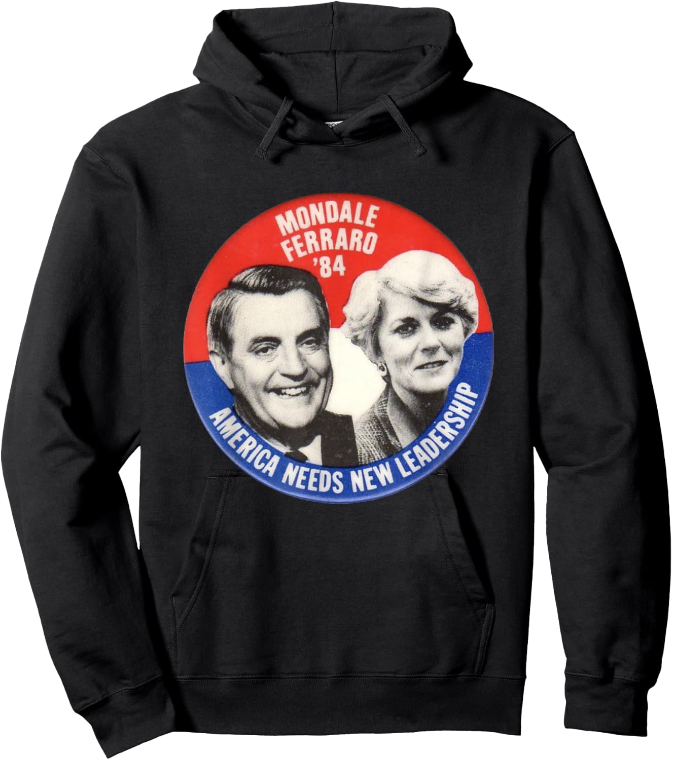 Mondale, Ferraro Shirt Walter Geraldine election Hoodie - Hoodie | Black