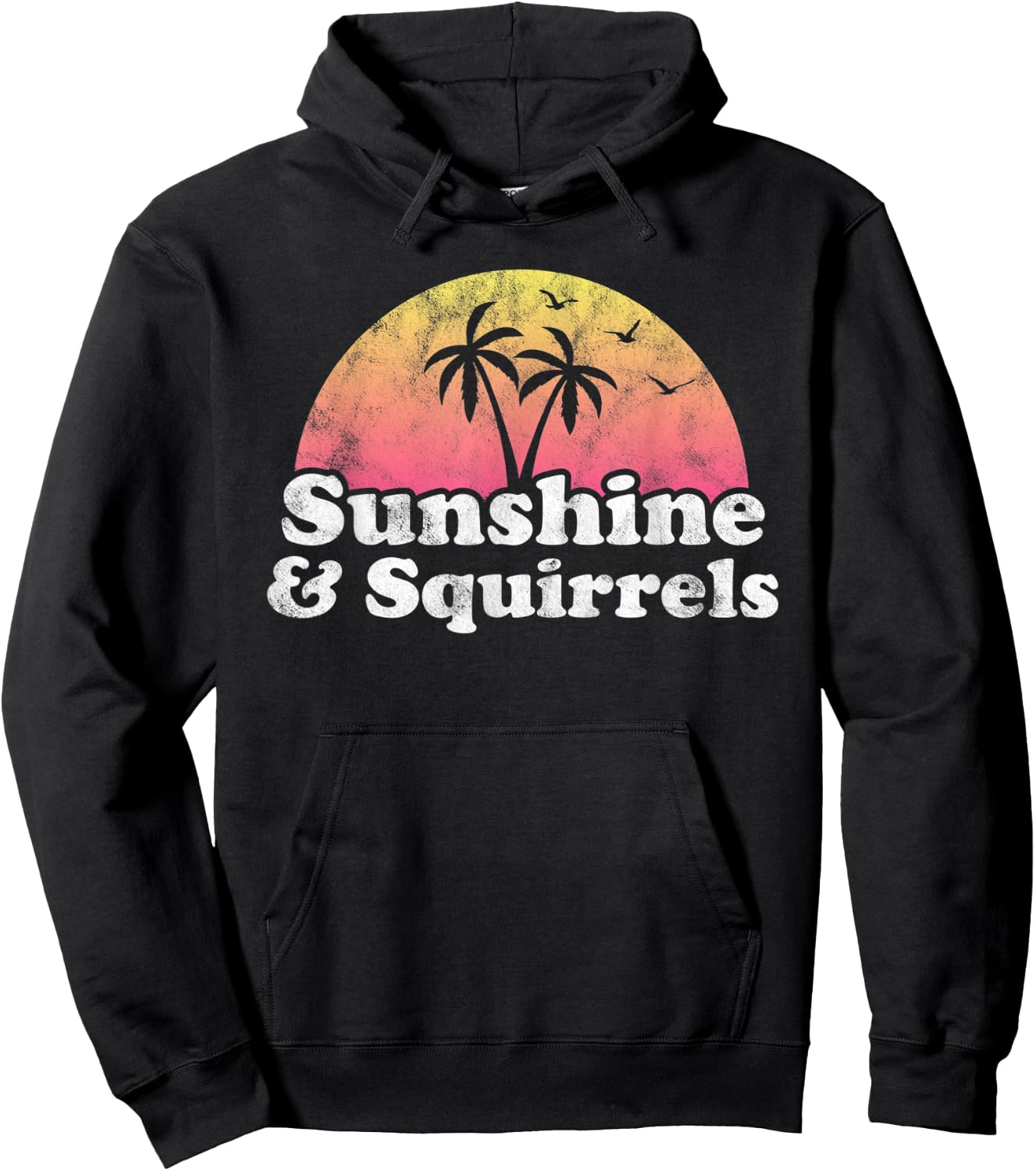Squirrel Gift - Sunshine and Squirrels Hoodie - Hoodie | Black