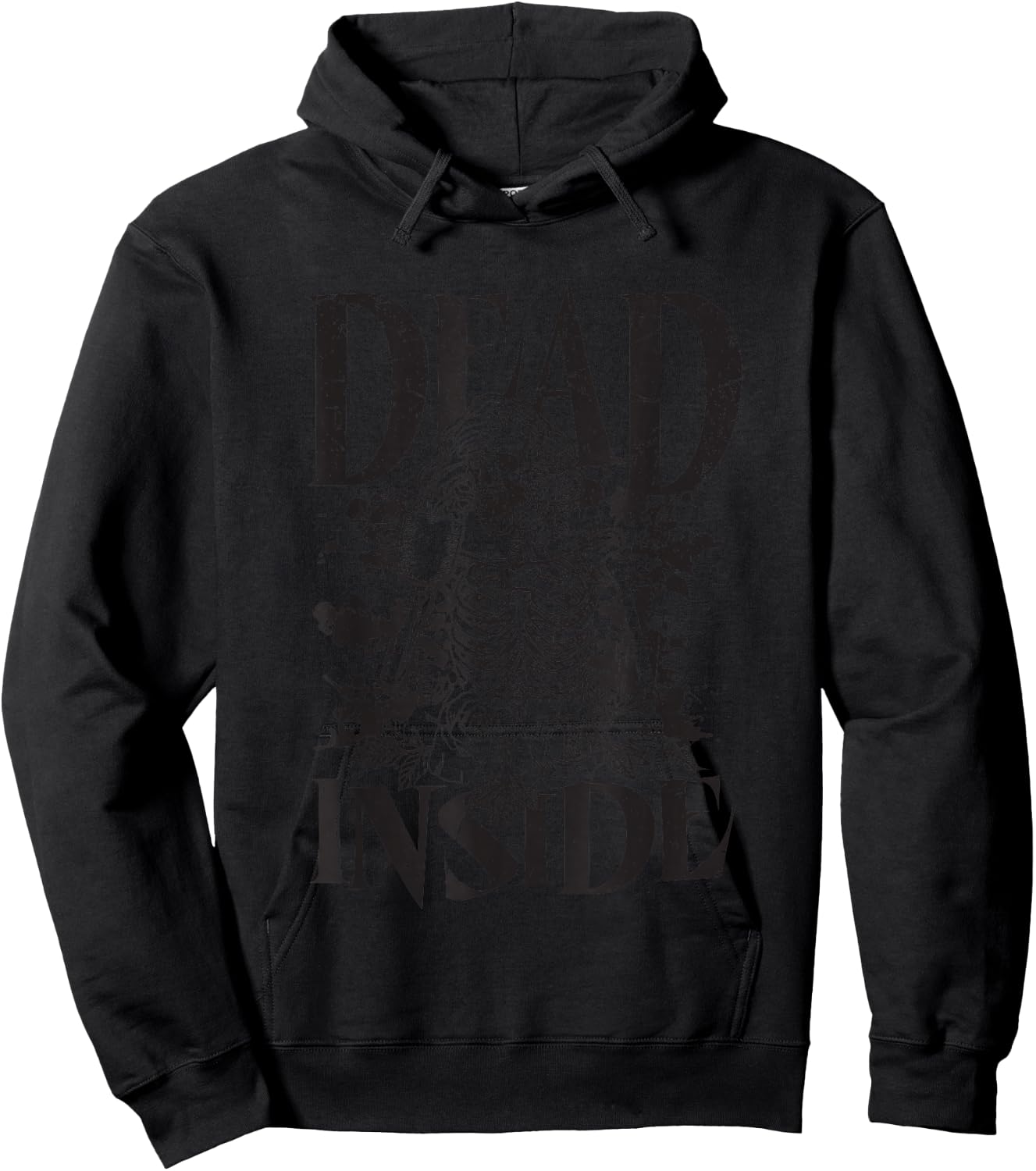 Funny Dead Inside Casual Graphic Hoodie - Hoodie | Black