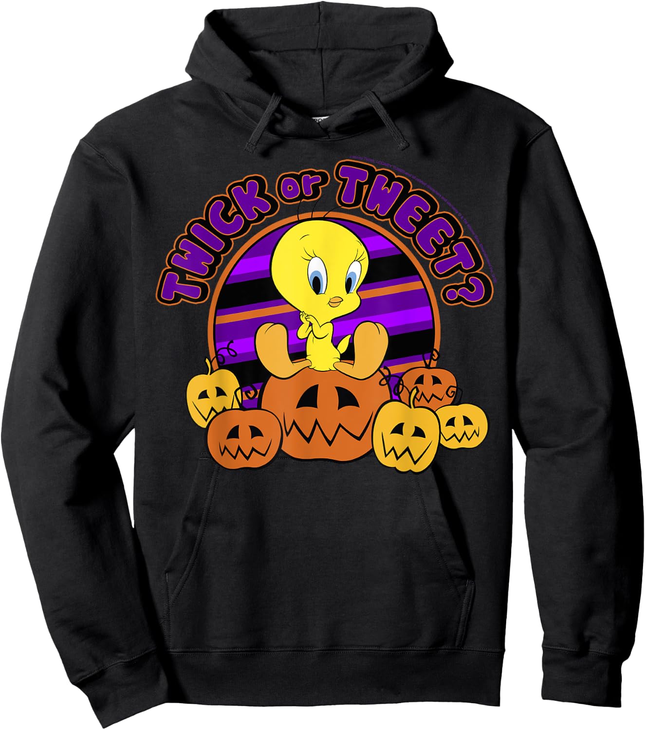 Looney Tunes Halloween Tweety Bird Twick Or Tweet Hoodie - Hoodie | Black