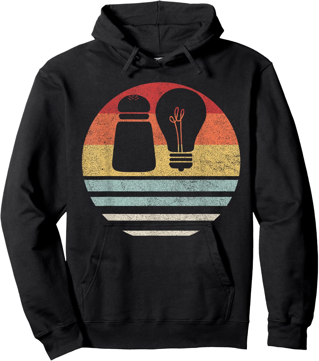 Retro Salt & Light Shirt Bible Verses Matthew 5:13-16 Christ Hoodie - Hoodie | Black