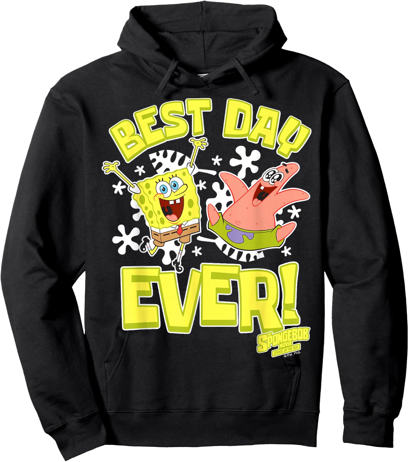 Sponge On The Run Patrick & Spongebob Best Day Ever Hoodie - Hoodie | Black
