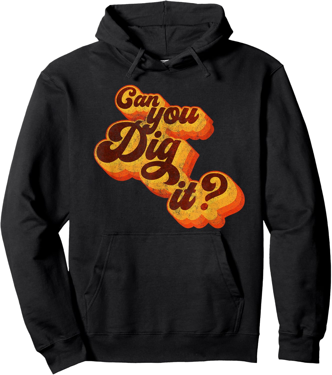 Can You Understand? Vintage Retro 70s Hoodie - Hoodie | Black