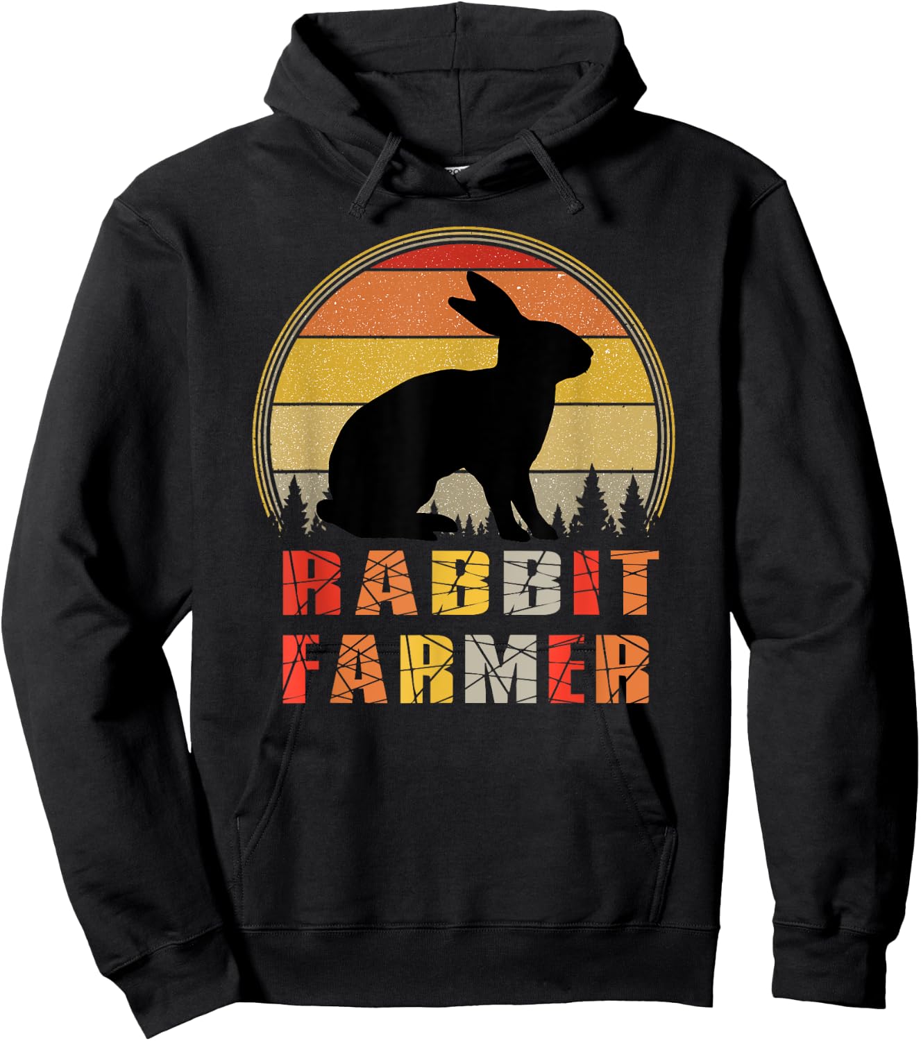 Rabbit Farmer Gift Hoodie - Hoodie | Black