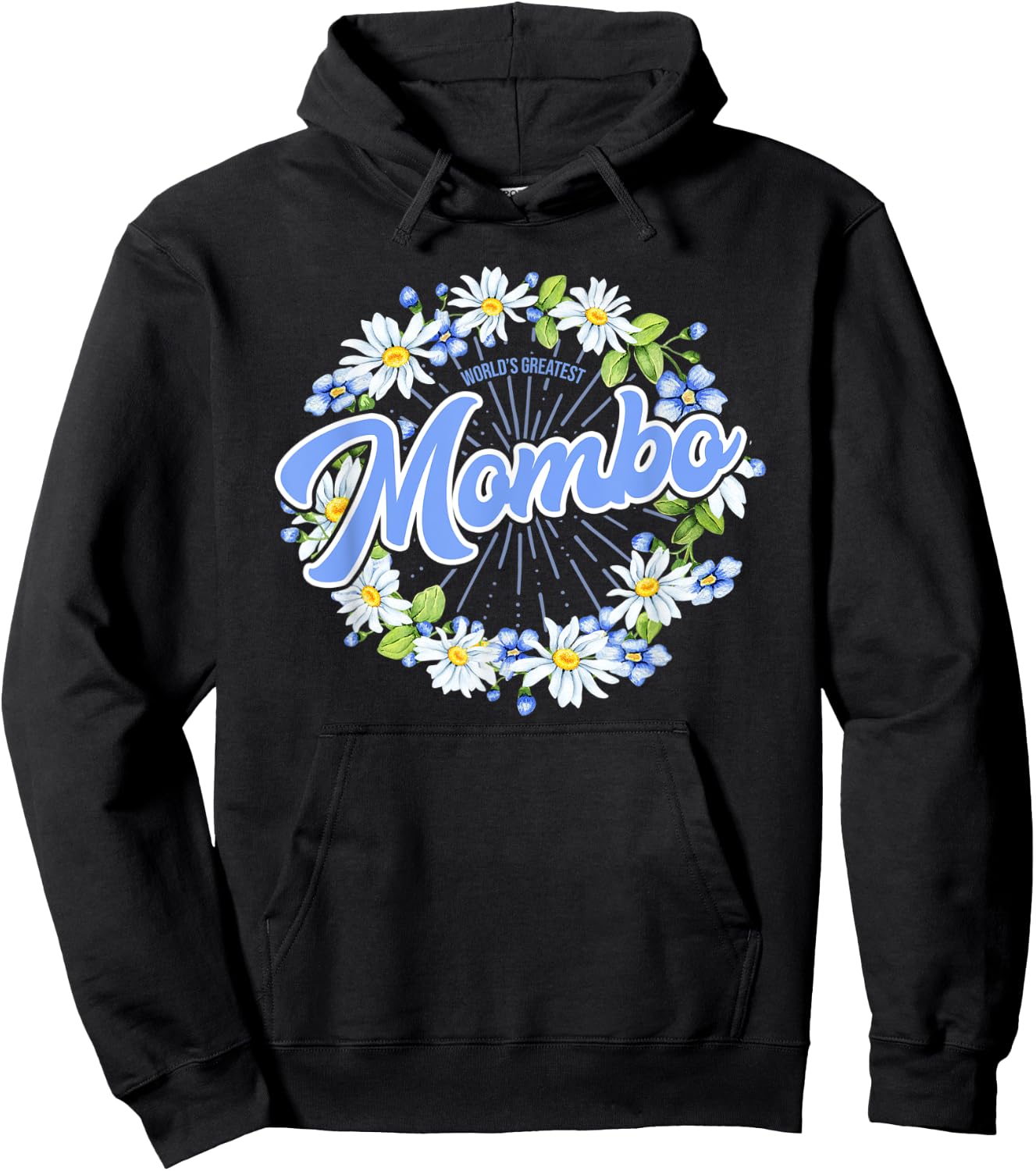 World's Greatest Mombo - Gift Grandma Hoodie - Hoodie | Black