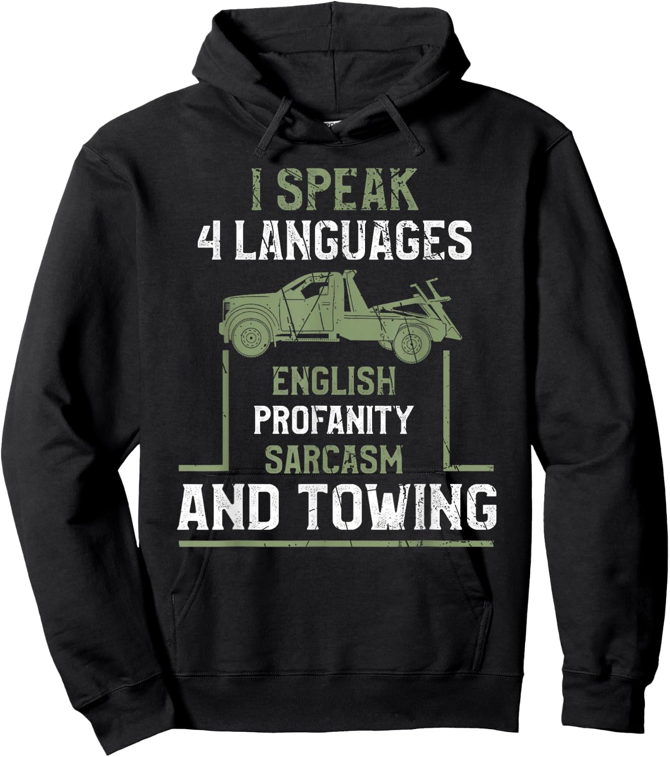 Tow Truck Giftz & More Tow Truck Driver Funny - Black, Small Hoodie - Hoodie | Black