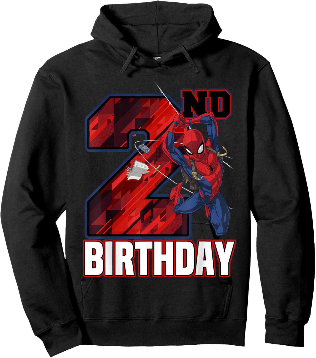 Marvel Spider-Man Web Swing 2nd Birthday Hoodie - Hoodie | Black