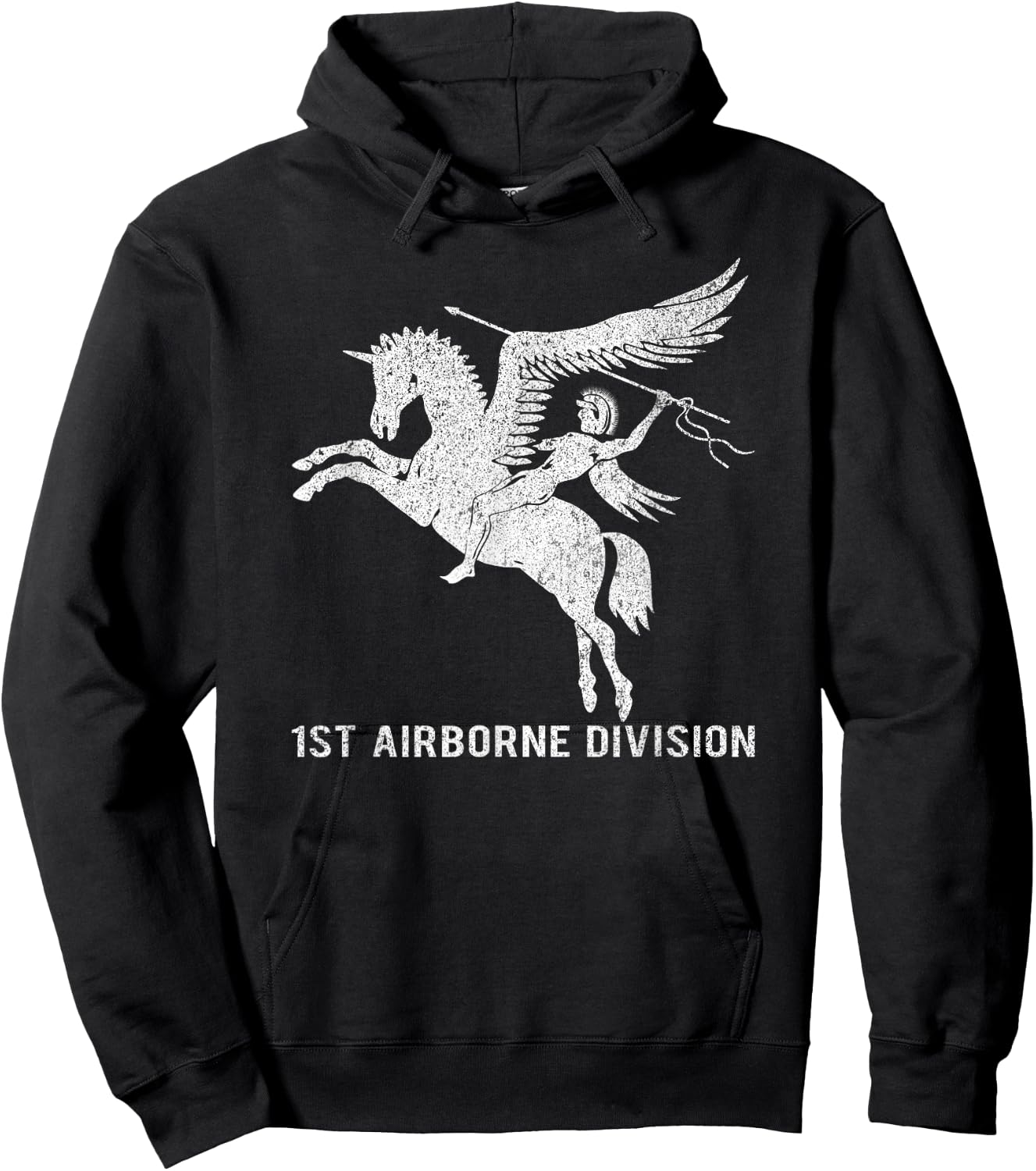 1st Airborne Division British WW2 Infantry Pegasus Insignia Hoodie - Hoodie | Black