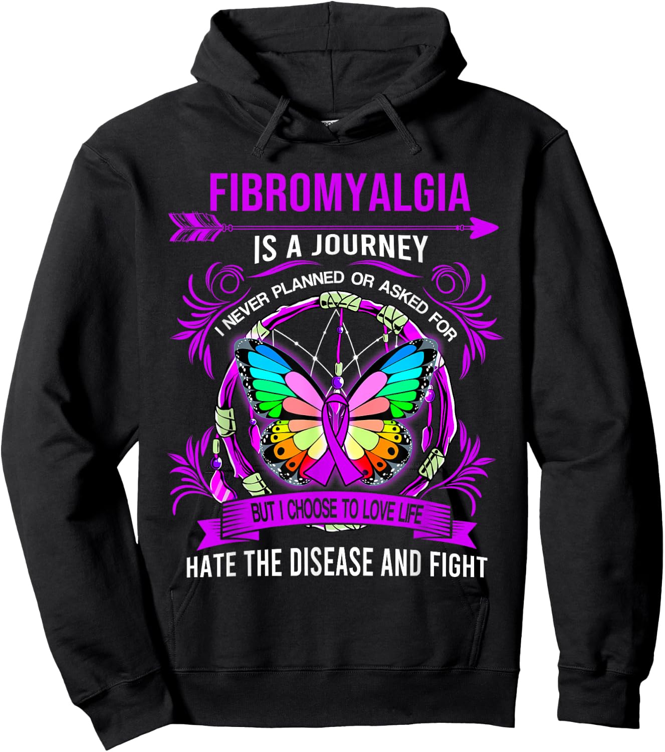 Fibromyalgia is a journey I never planed Hoodie - Hoodie | Black