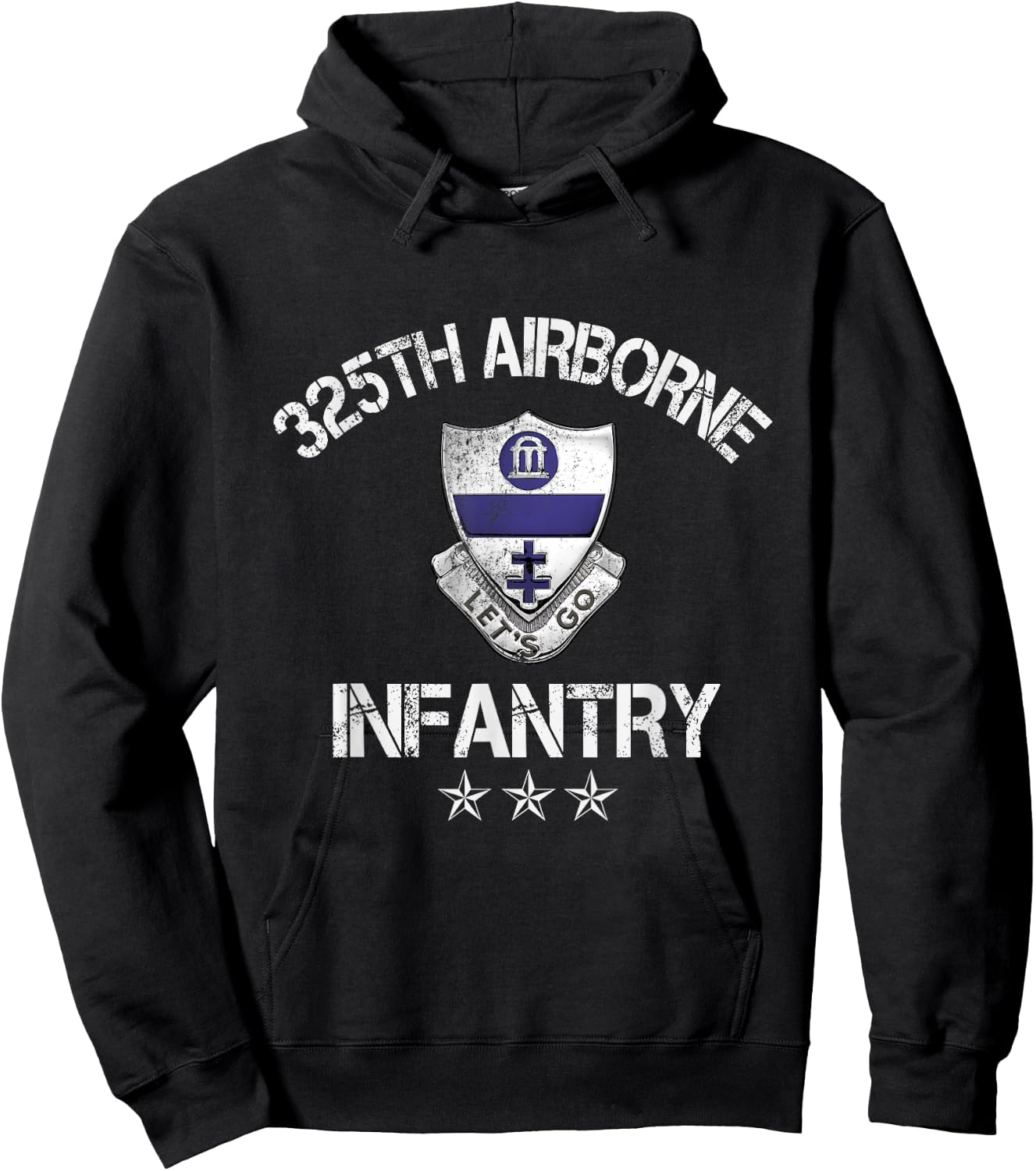 325th Airborne Infantry Regiment Veteran Independence Gift Hoodie - Hoodie | Black
