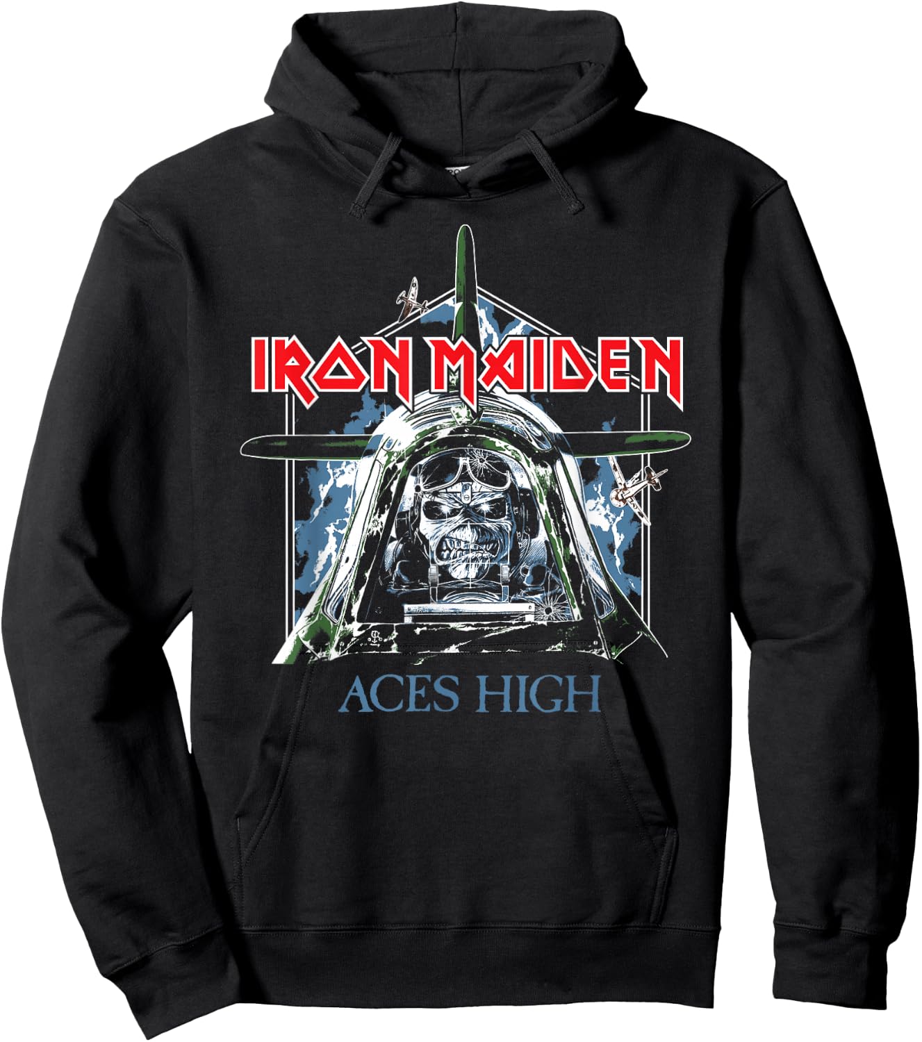 Iron Maiden - Aces High Hoodie - Hoodie | Black
