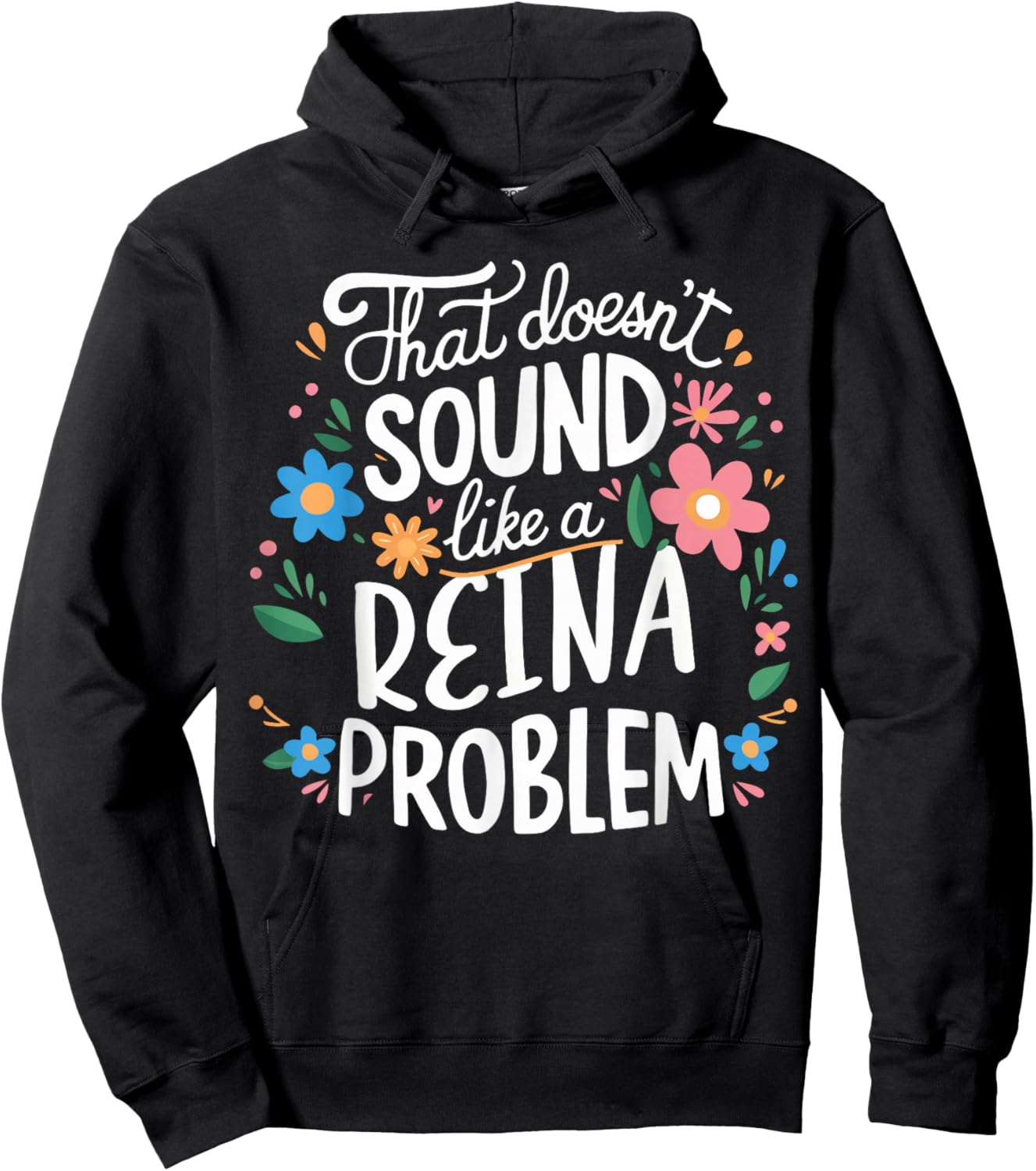 REINA Personalized Cute Girls REINA Name Hoodie - Hoodie | Black
