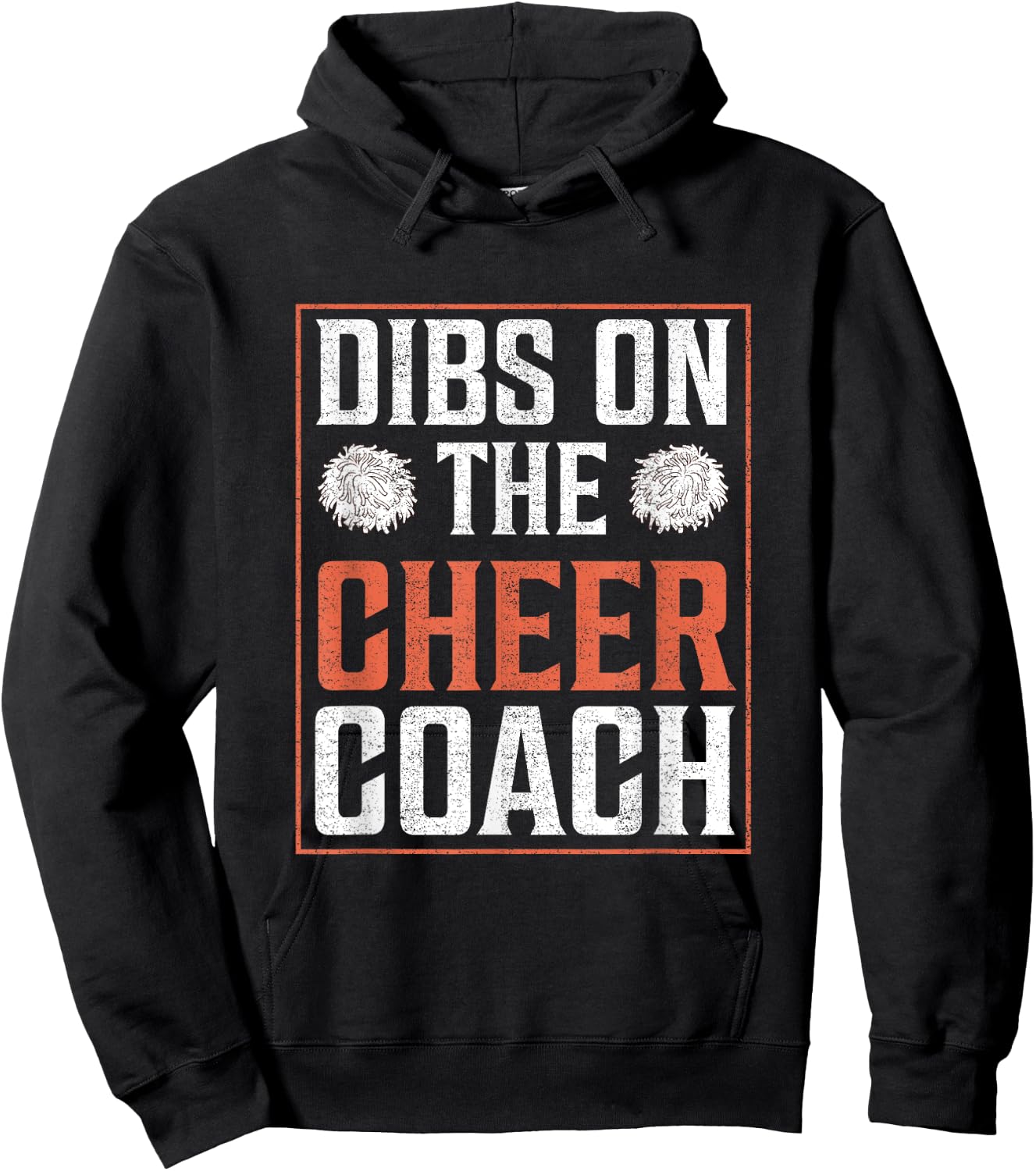 Dibs on the Cheer Coach Cheerleading Squad men women gifts Hoodie - Hoodie | Black