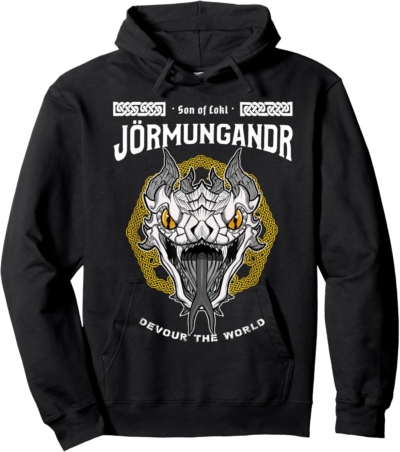 Sons of Loki: Jörmungandr the Devourer Hoodie - Hoodie | Black