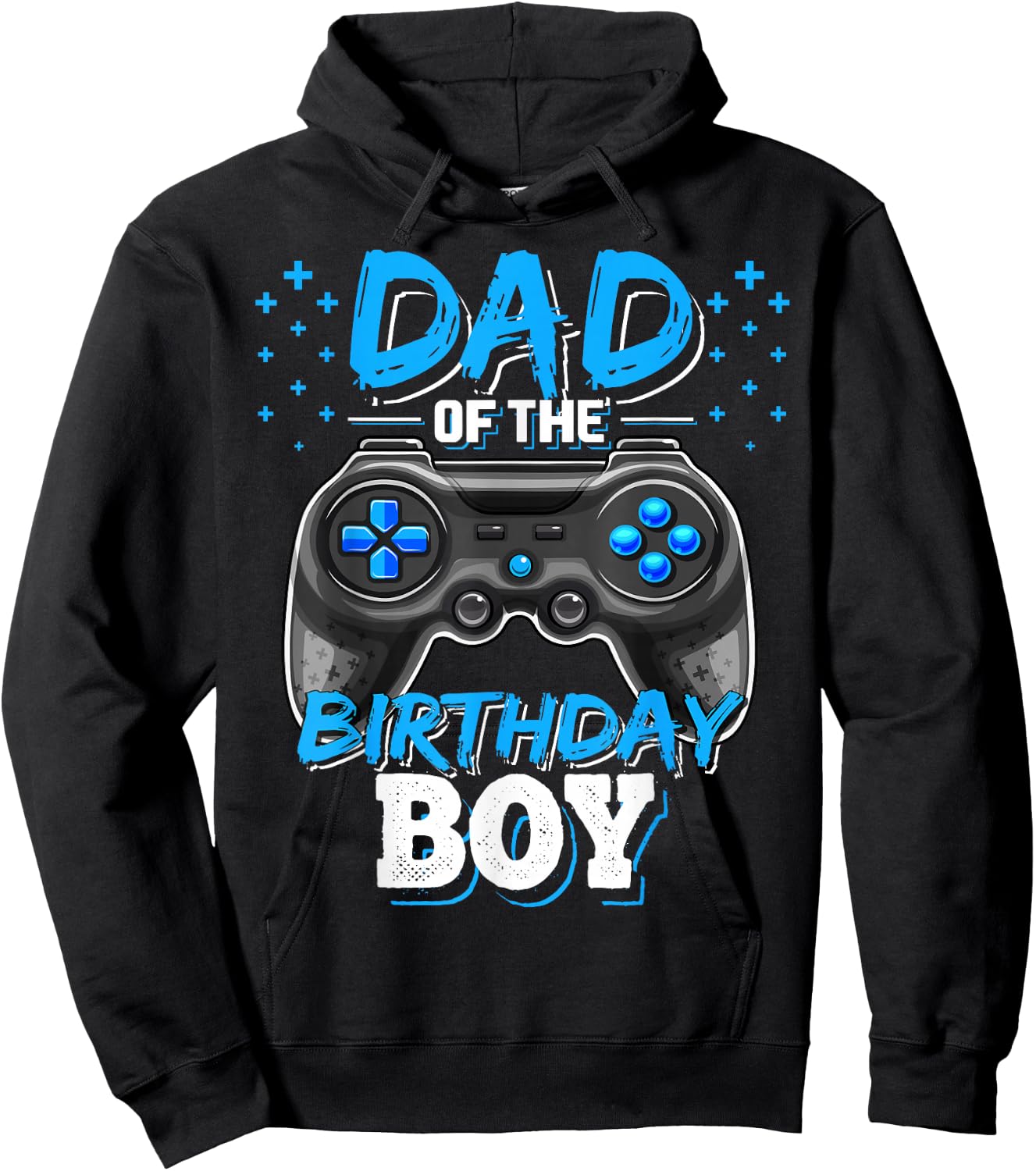 Dad of the Birthday Boy Matching Video Gamer Birthday Party Hoodie - Hoodie | Black