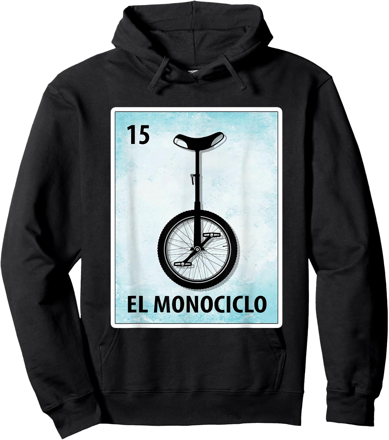 El Monociclo Mexican Unicycle Cards Hoodie - Hoodie | Black