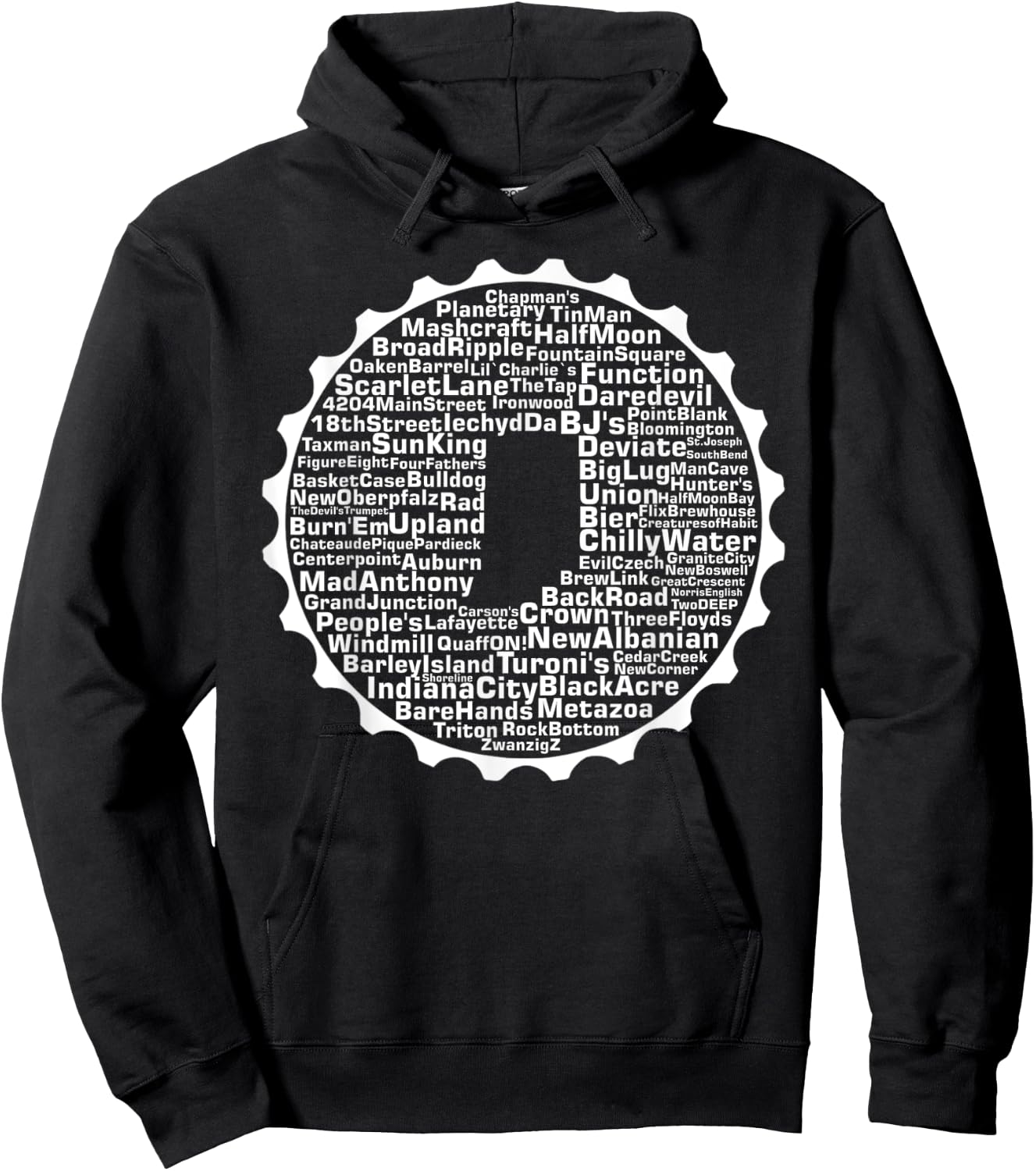 Drink Local Indiana Breweries Hoodie - Hoodie | Black