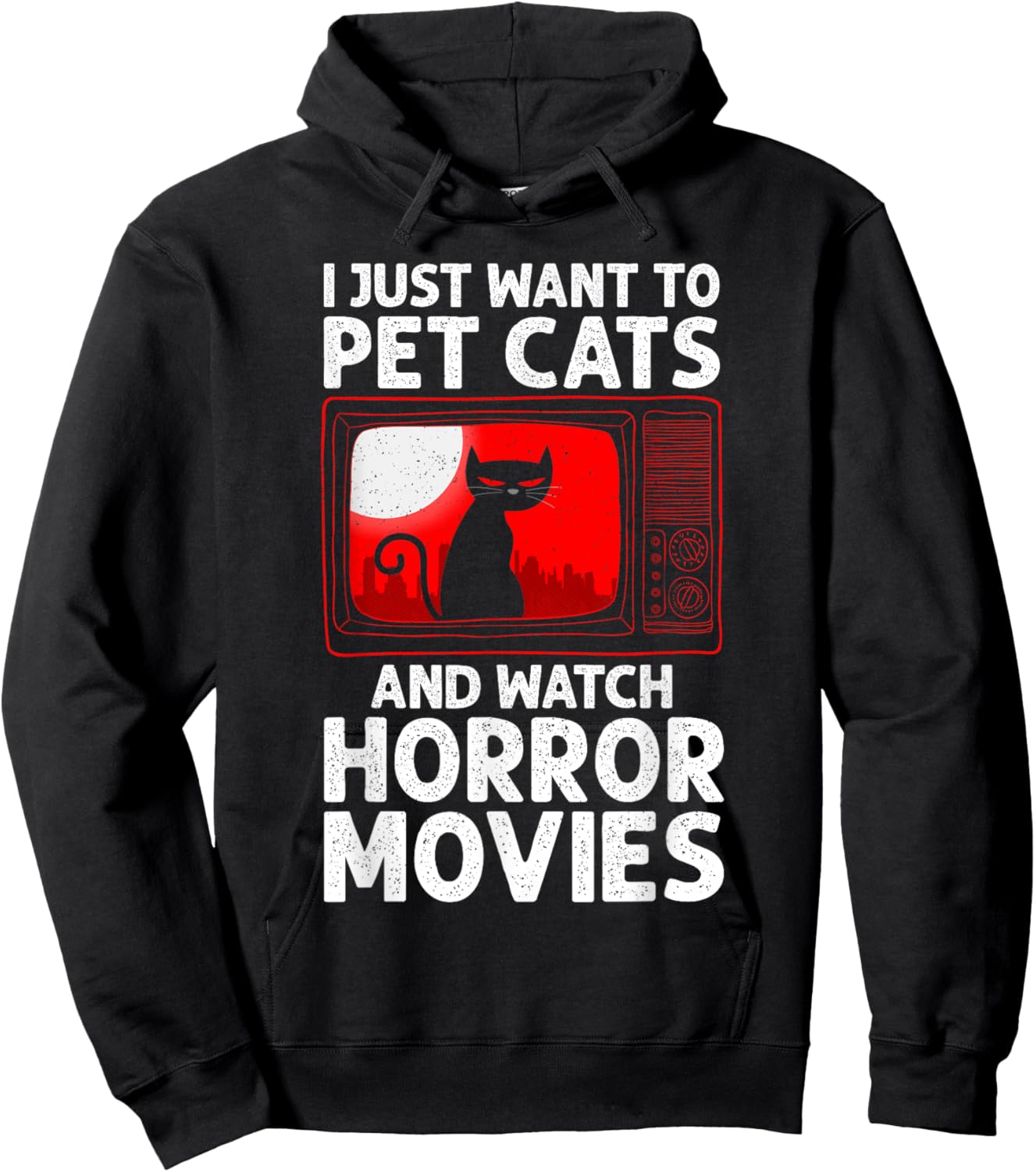 Cute Horror Movie Design Women Horror Movie Lover Hoodie - Hoodie | Black