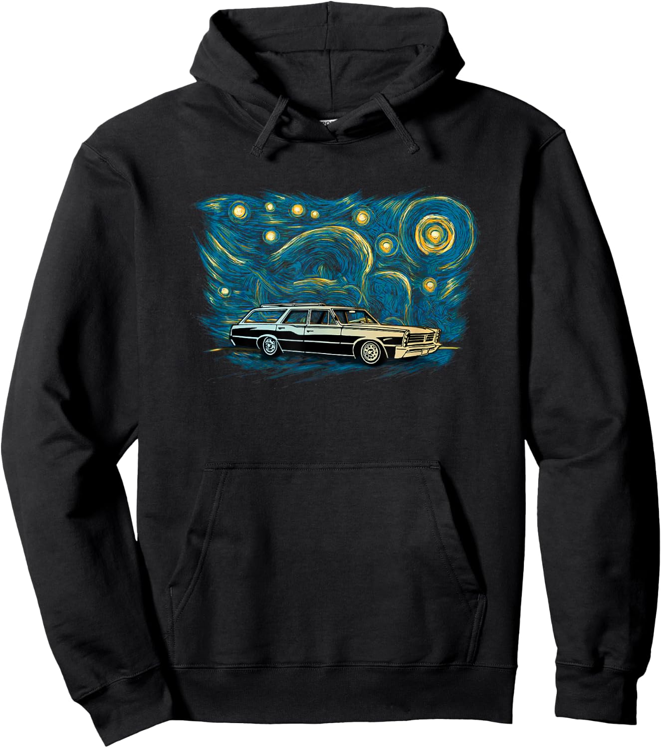 Retro Vintage Style Station Wagon Hoodie - Hoodie | Black