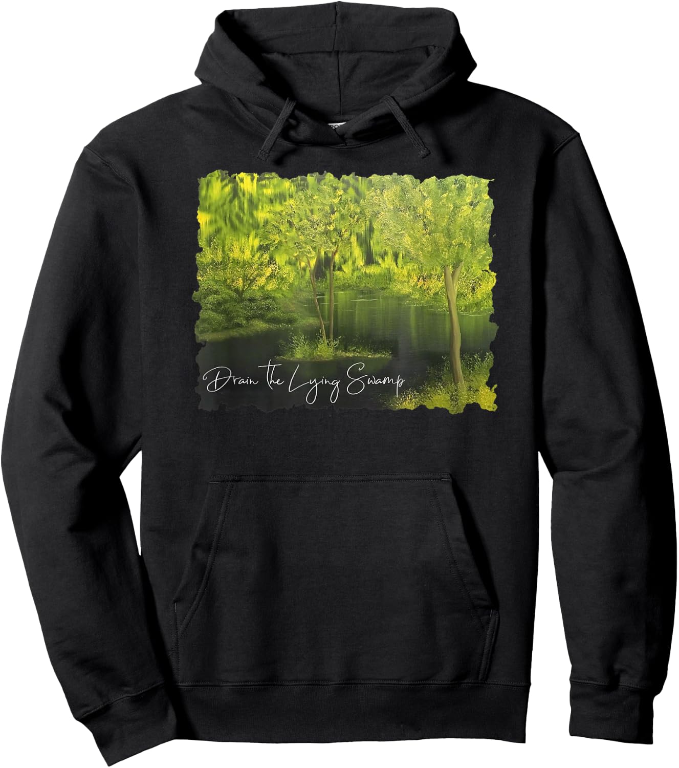 Drain the Lying Swamp Political Hoodie - Hoodie | Black