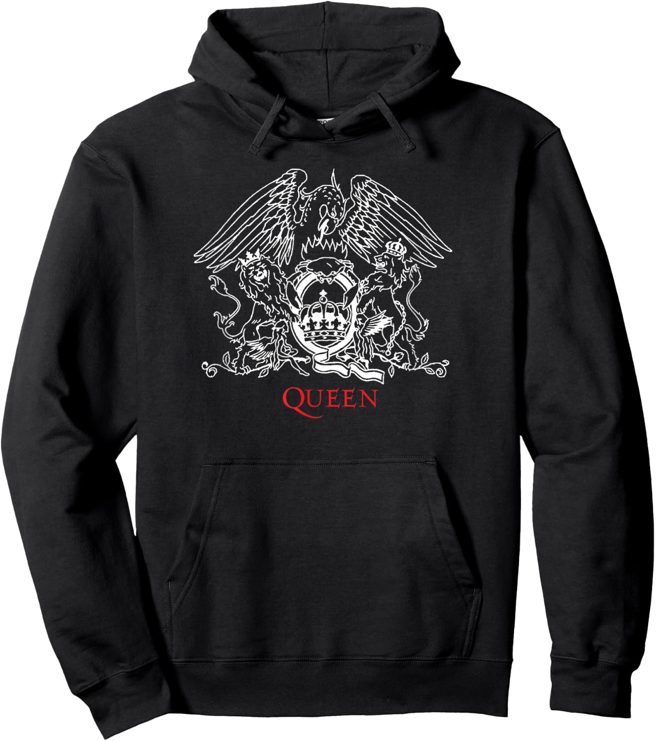 Official Queen Crest Hoodie - Hoodie | Black