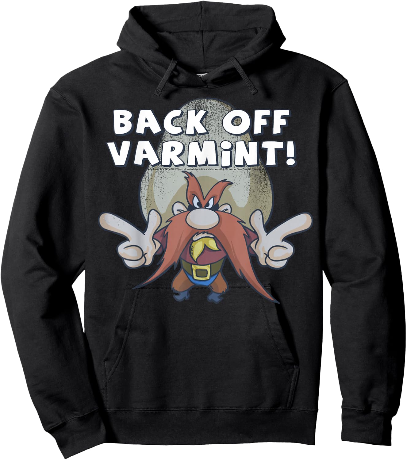 Looney Tunes Yosemite Sam Back Off Varmint Hoodie - Hoodie | Black