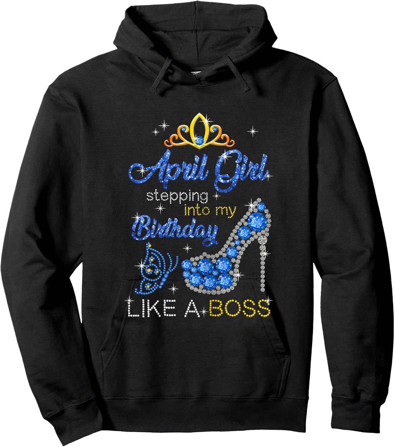 April Girl Stepping Into My Birthday Gift Aries Hoodie - Hoodie | Black