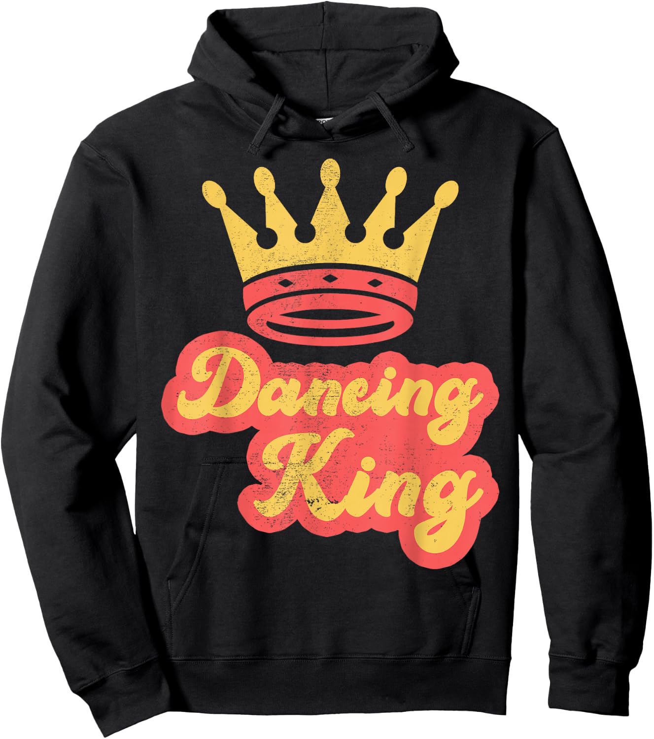 Dancing King Vintage Retro 70s Dancing Hoodie - Hoodie | Black