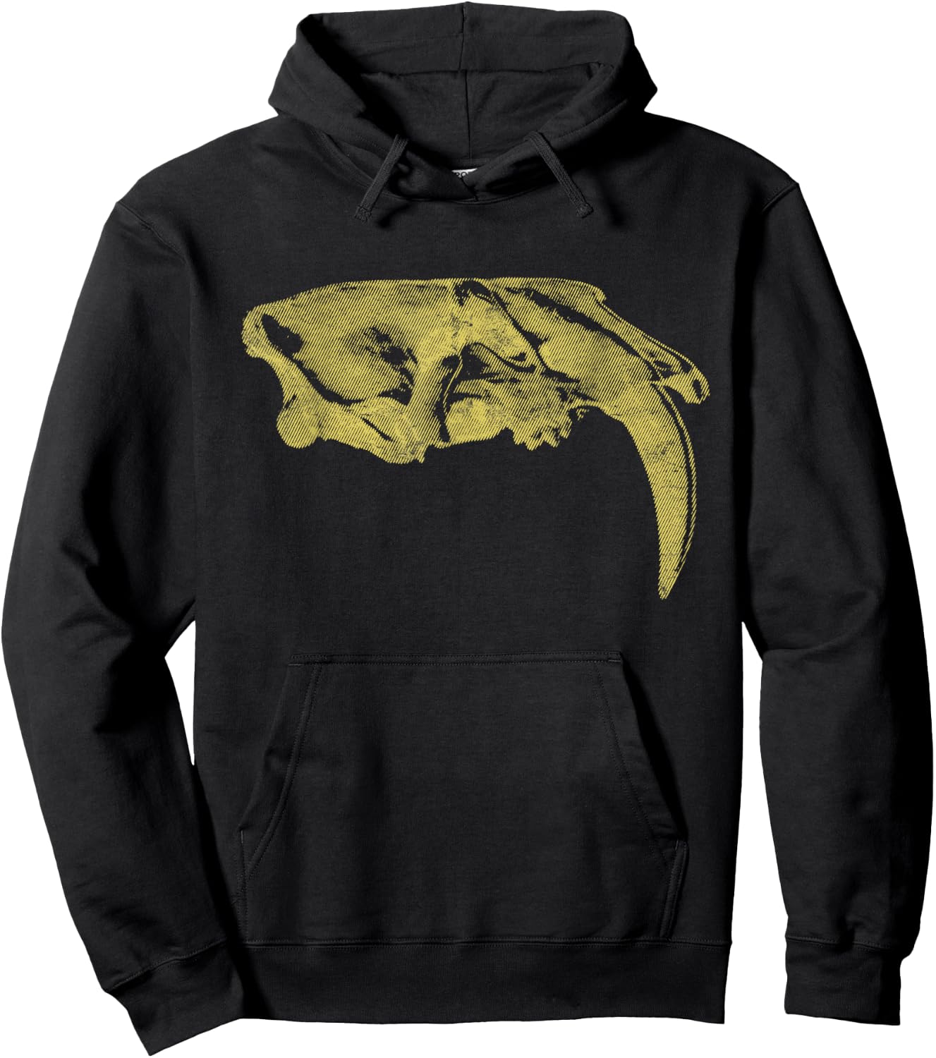 Saber Toothed Tiger Skull - Smilodon Saber Tooth Cat Gift Men Women Kids Hoodie - Hoodie | Black