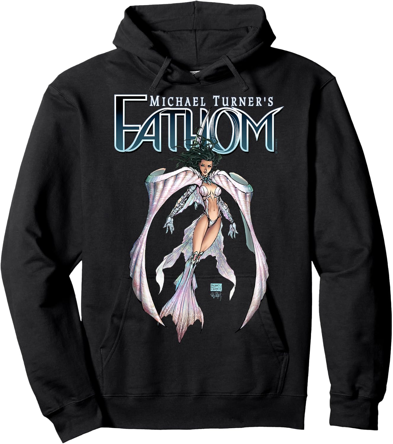 Michael Turner's "Fathom" White Armor Hoodie - Hoodie | Black