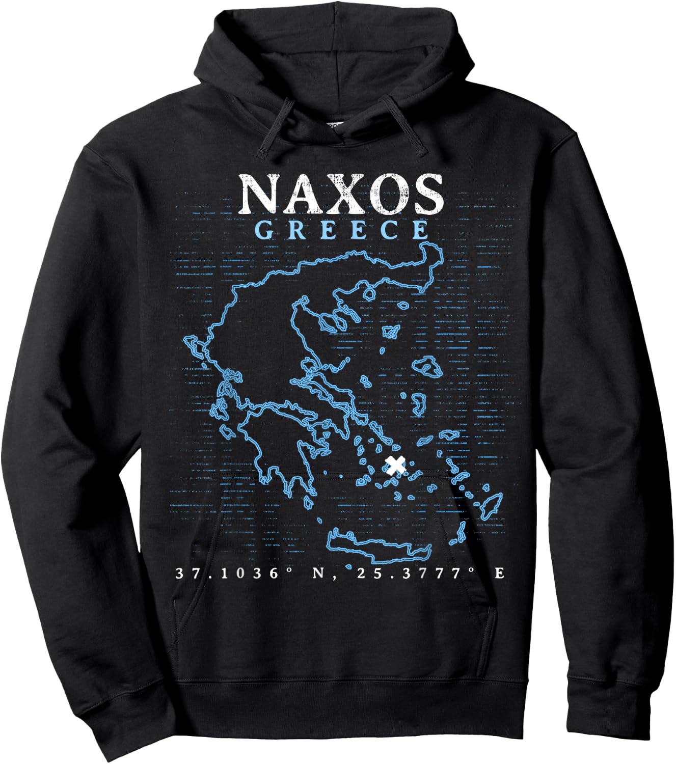 Greece Naxos Hoodie - Hoodie | Black