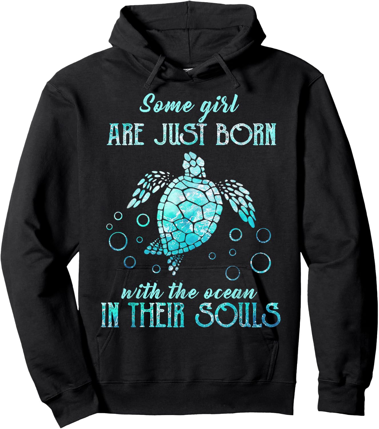 Some girls are just born with the ocean in their souls Hoodie - Hoodie | Black