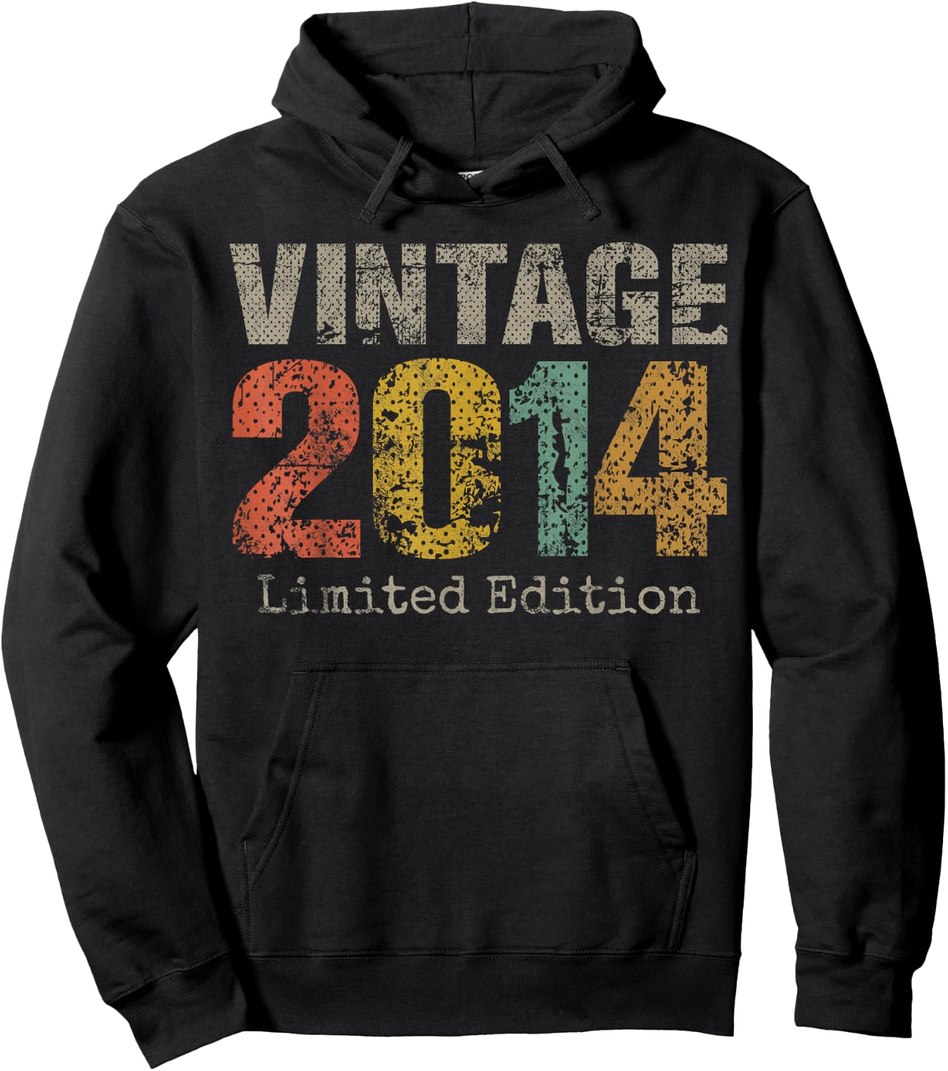 Vintage 2014 Limited Edition 11th Birthday Gifts 11 Year Old Hoodie - Hoodie | Black