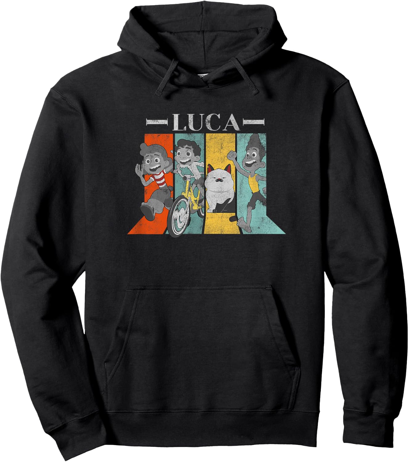 Disney Pixar Luca Character Panels V1 Hoodie - Hoodie | Black
