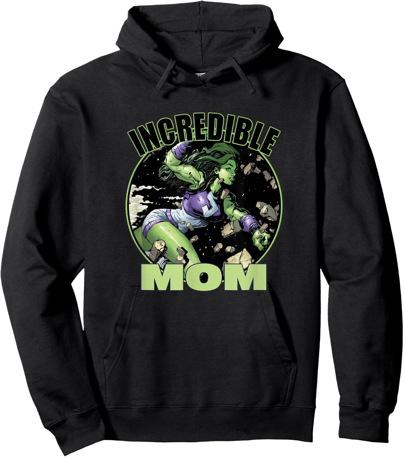 Marvel She-Hulk Mother's Day Incredible Mom Chest Portrait Hoodie - Hoodie | Black