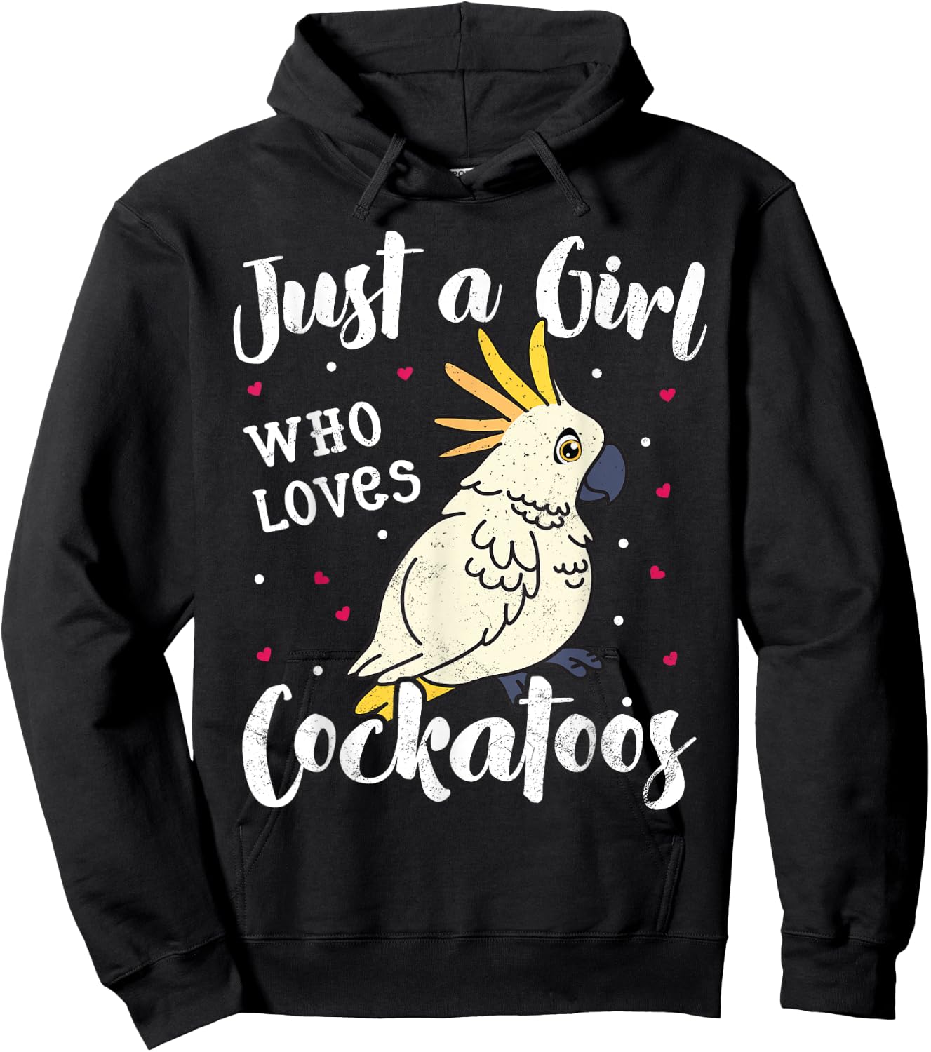 Just A Girl Who Loves Bird Cockatoo Mom Women Kids Mom Gifts Hoodie - Hoodie | Black